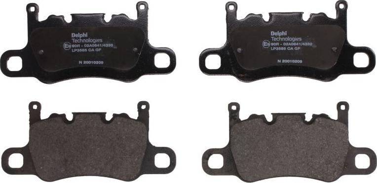 Delphi LP3585 - Гальмівні колодки, дискові гальма autocars.com.ua