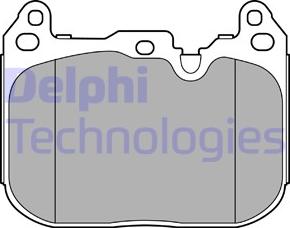 Delphi LP3597 - Тормозные колодки, дисковые, комплект avtokuzovplus.com.ua