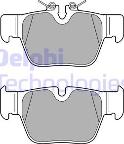 Delphi LP3598 - Тормозные колодки, дисковые, комплект avtokuzovplus.com.ua