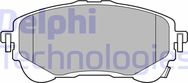 Delphi LP3609 - Гальмівні колодки, дискові гальма autocars.com.ua