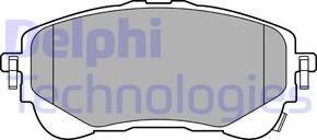 Delphi LP3609 - Гальмівні колодки, дискові гальма autocars.com.ua