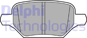 Delphi LP3611 - Гальмівні колодки, дискові гальма autocars.com.ua