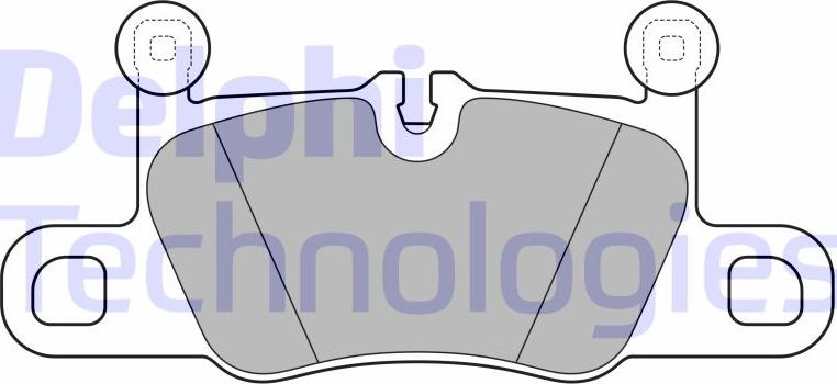 Delphi LP3614 - Гальмівні колодки, дискові гальма autocars.com.ua