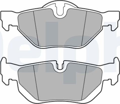 Delphi LP3618-17B1 - Тормозные колодки, дисковые, комплект autodnr.net