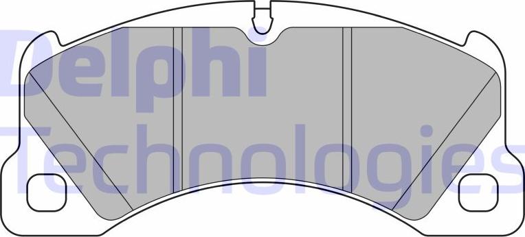 Delphi LP3629 - Гальмівні колодки, дискові гальма autocars.com.ua