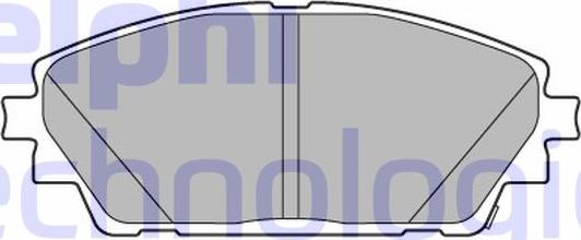 Delphi LP3633 - Гальмівні колодки, дискові гальма autocars.com.ua