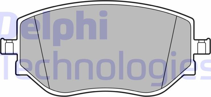Delphi LP3644 - Гальмівні колодки, дискові гальма autocars.com.ua