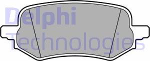 Delphi LP3649 - Тормозные колодки, дисковые, комплект avtokuzovplus.com.ua