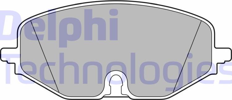 Delphi LP3663 - Гальмівні колодки, дискові гальма autocars.com.ua