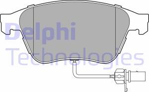 Delphi LP3667 - Гальмівні колодки, дискові гальма autocars.com.ua