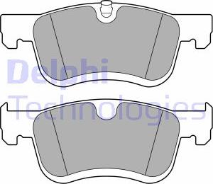 Delphi LP3675 - Гальмівні колодки, дискові гальма autocars.com.ua