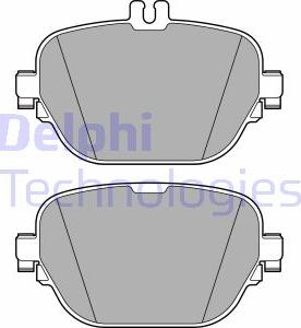 Delphi LP3689 - Гальмівні колодки, дискові гальма autocars.com.ua