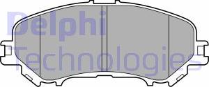Delphi LP3693 - Гальмівні колодки, дискові гальма autocars.com.ua
