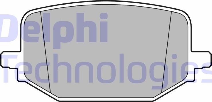 Delphi LP3697 - Гальмівні колодки, дискові гальма autocars.com.ua