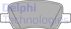 Delphi LP3706 - Гальмівні колодки, дискові гальма autocars.com.ua