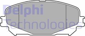 Delphi LP3734 - Гальмівні колодки, дискові гальма autocars.com.ua