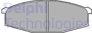 Delphi LP373 - Гальмівні колодки, дискові гальма autocars.com.ua