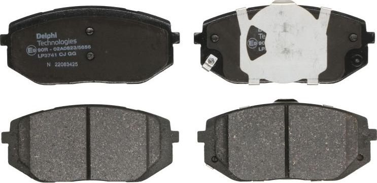 Delphi LP3741 - Гальмівні колодки, дискові гальма autocars.com.ua