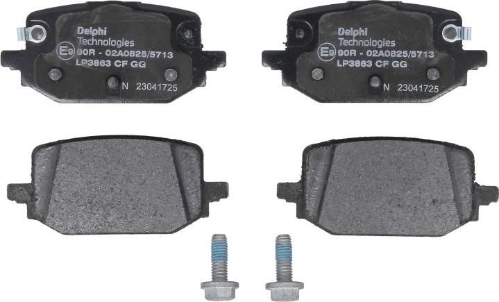 Delphi LP3863 - Гальмівні колодки, дискові гальма autocars.com.ua
