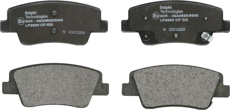 Delphi LP3880 - Гальмівні колодки, дискові гальма autocars.com.ua