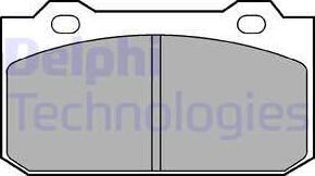 Delphi LP418 - Тормозные колодки, дисковые, комплект autodnr.net