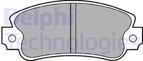 Delphi LP419 - Тормозные колодки, дисковые, комплект autodnr.net