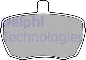 Delphi LP41 - Тормозные колодки, дисковые, комплект avtokuzovplus.com.ua