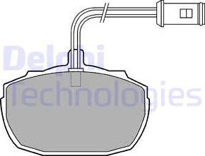 Delphi LP426 - Тормозные колодки, дисковые, комплект autodnr.net