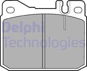 Delphi LP427 - Гальмівні колодки, дискові гальма autocars.com.ua