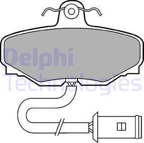 Delphi LP430 - Гальмівні колодки, дискові гальма autocars.com.ua