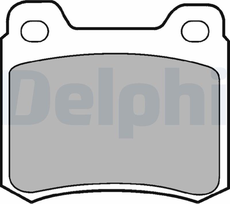 Delphi LP440-17B1 - Тормозные колодки, дисковые, комплект autodnr.net