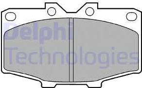 Delphi LP448 - Тормозные колодки, дисковые, комплект autodnr.net