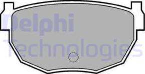 Delphi LP454 - Гальмівні колодки, дискові гальма autocars.com.ua