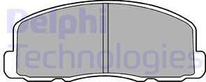 Delphi LP458 - Гальмівні колодки, дискові гальма autocars.com.ua
