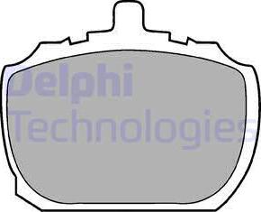 Delphi LP45 - Гальмівні колодки, дискові гальма autocars.com.ua