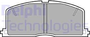 Delphi LP460 - Гальмівні колодки, дискові гальма autocars.com.ua