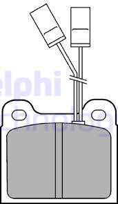 Delphi LP477 - Гальмівні колодки, дискові гальма autocars.com.ua