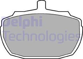 Delphi LP47 - Тормозные колодки, дисковые, комплект autodnr.net