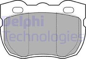 Delphi LP481 - Гальмівні колодки, дискові гальма autocars.com.ua