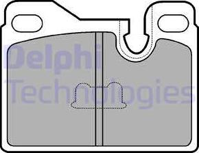 Delphi LP486 - Гальмівні колодки, дискові гальма autocars.com.ua
