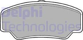 Delphi LP488 - Гальмівні колодки, дискові гальма autocars.com.ua