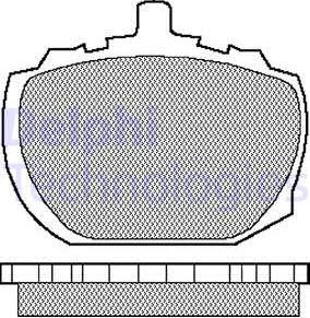 Delphi LP48 - Тормозные колодки, дисковые, комплект avtokuzovplus.com.ua