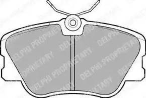 Delphi LP499 - Тормозные колодки, дисковые car-mod.com