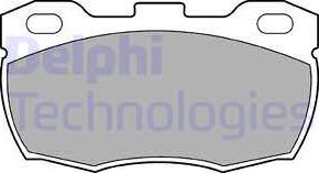 Delphi LP506-18B1 - Тормозные колодки, дисковые, комплект avtokuzovplus.com.ua