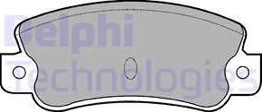 Delphi LP523 - Тормозные колодки, дисковые, комплект autodnr.net