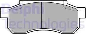 Delphi LP526 - Тормозные колодки, дисковые, комплект avtokuzovplus.com.ua