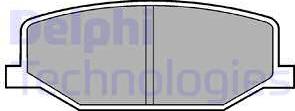Delphi LP527-18B1 - Тормозные колодки, дисковые, комплект avtokuzovplus.com.ua