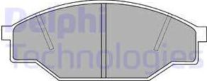 Delphi LP538 - Гальмівні колодки, дискові гальма autocars.com.ua
