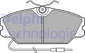 Delphi LP542 - Тормозные колодки, дисковые, комплект autodnr.net