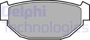 Delphi LP549 - Гальмівні колодки, дискові гальма autocars.com.ua